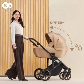KINDERKRAFT SELECT - Kombinovaný kočík 3v1 PRIME 2 Premium Sandrose beige