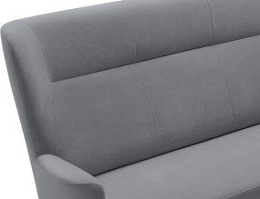 Trojmiestna pohovka Next, šedá látka