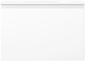 Mexen Orio, kúpeľňová skrinka 70 cm s umývadlom Vela, 1 zásuvka, biela matná, 91A10-07047-1-BF01-W23M01