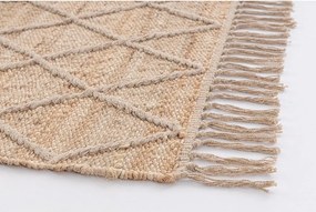 Ručne tkaný jutový koberec v prírodnej farbe 60x90 cm Shaila – Yes Everyday