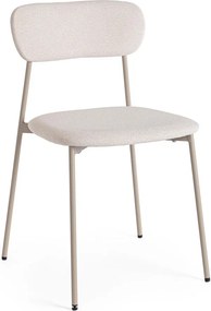 Taupe čalúnená jedálenská stolička Inka – Yes Everyday