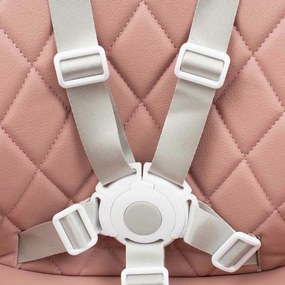 Baby Mix Jedálenská stolička Freja drevená, ružová