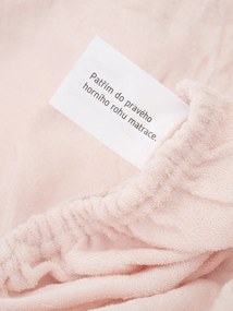 Froté plachta 220 × 200 cm - púdrová