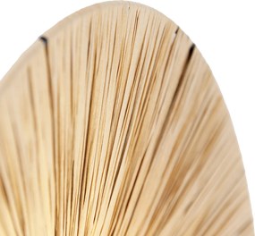 Rustikálna nástenná lampa čierna s lanom 45 cm - Leia