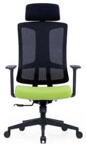 Kancelárska ergonomická stolička SLIDE — látka, sieť, viac farieb Červená