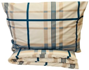 Obliečky bavlnené Wood hnedé 200x140cm+90x70cm TiaHome