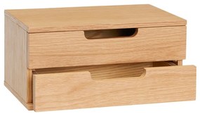 Závesný nočný stolík s poličkami v dekore duba v prírodnej farbe AtHand – Hübsch