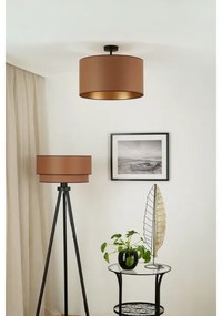 Brilagi - Prisadený luster OREGON ROLLER VEGE 1xE27/15W/230V pr. 45 cm hnedá