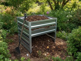 Záhradný kompostér LEGI 1 × 1 m, pozink
