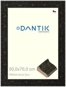 DANTIK rám na obraz 50x70 | PRAHA černá (Plexi Čiré)