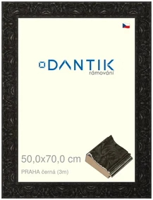 DANTIK rám na obraz 50x70 | PRAHA černá (Plexi Čiré)