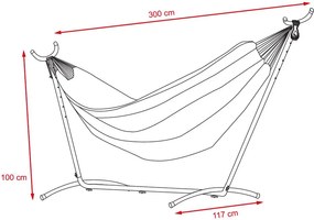 Relaxačné Hamaka Avenberg BELINDA - hnedá-čierna-šedá-biela