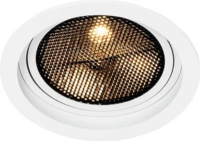 Moderný zapustený reflektor biely nastaviteľný - Coop 111 Honey