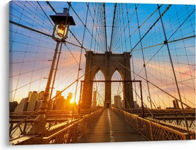 Obraz - Brooklynský most, Manhattan, New York (70x50 cm)