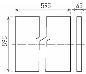 LED Prisadený panel ILLY LED/46W/230V