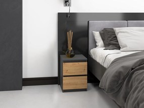 Nočný stolík MALWA M2 dub artisan / antracit