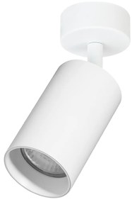 Bodové svietidlo Pipe, 1x biele kovové tienidlo, w