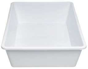 Súprava 3 úložných boxov do chladničiek a špájz, 3 ks, TRAY – biela