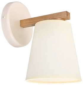 Nástenné svietidlo ELLIE 1xE27/15W/230V krémová/dub