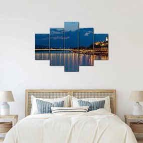 Obraz Bratislavy s hradom (150x105 cm)