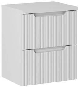 Závěsná skříňka pod umyvadlo Nova White I s deskou 50 cm bílá