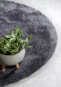 Hanse Home, Kusový koberec Myk 106114 Grey kruh, 160x160 (priemer) kruh, šedá, obývacia izba