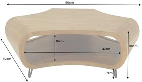 Konferenčný stolík ORGANIC LIVING 90 cm akáciové drevo
