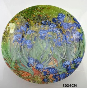 Sklenená misa hlboká 30 x 6 cm Vincent van Gogh Irisy, 287102