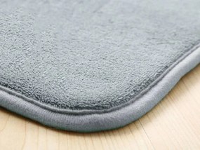 TZ Sivý jednofarebný obdĺžnikový koberec Polar Rozmer: 80x150 cm