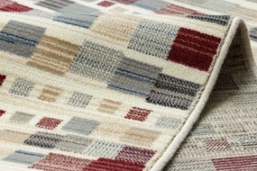 Koberec KILIM 7950/52933 geometrický sivý / béžový