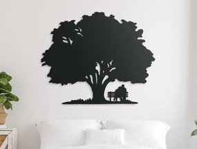 drevko Obraz na stenu Strom so zaľúbencami Rozmer obrazu: 44,5 x 55 cm, Farba dekorácie: Čierna