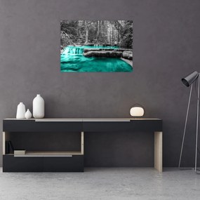 Obraz - Zimná rieka (70x50 cm)
