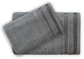 Bavlnený uterák Sagitta 70x140 cm sivý