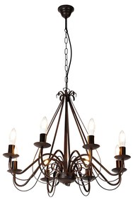 Inteligentný luster hrdzavohnedý 8-svetlo vrátane Wifi B35 - Giuseppe