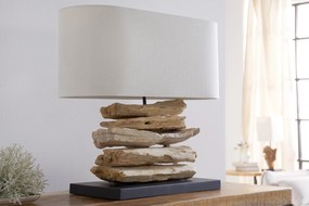 Stolná lampa z naplaveného dreva Riverine natural