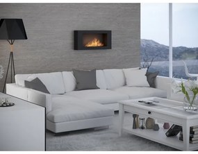 InFire - Nástenný BIO krb 44x91 cm 3kW čierna