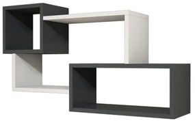 Nástenná polica AFRO 51x90,6 cm biela/antracit