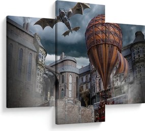 Obraz - Surrealistická krajina (90x60 cm)