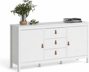 KOMODA DVE ZÁSUVKY 151 cm biela