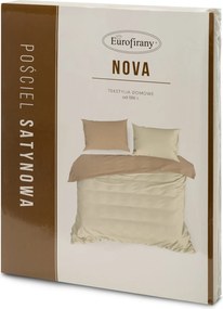 SATÉNOVÉ OBLIEČKY NOVA3 200X220 CM, 2KS 70X80 CM KRÉMOVÉ