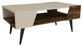 Konferenčný stolík Aren Beige and Light Walnut