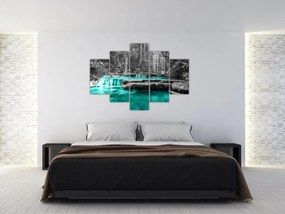 Obraz - Zimná rieka (150x105 cm)