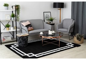 Koberec HAMPTON Lux čierny