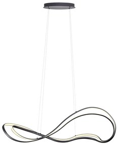 Redo 01-3599 - LED stmievateľný luster na lanku TEMPEST LED/58W/230V čierna