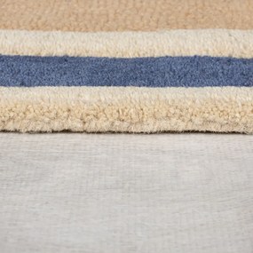Modro-oranžový ručne tkaný vlnený koberec 120x170 cm Retro Blocks – Flair Rugs