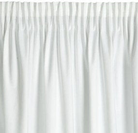 Biely zamatový záves na páske MELANIE 140x270 cm