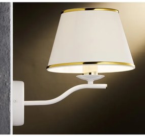 Jupiter 2086 - Nástenné svietidlo SAMBA 1xE27/15W/230V biela/zlatá