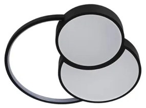 LED Stmievateľné stropné svietidlo LED/60W/230V 3000-6500K čierna + diaľkové ovládanie