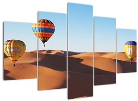 Obraz - teplovzdušné balóny v púšti