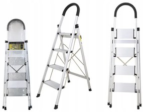 CROWNMAN Skladací 4-stupňový rebrík pre domácnosť
